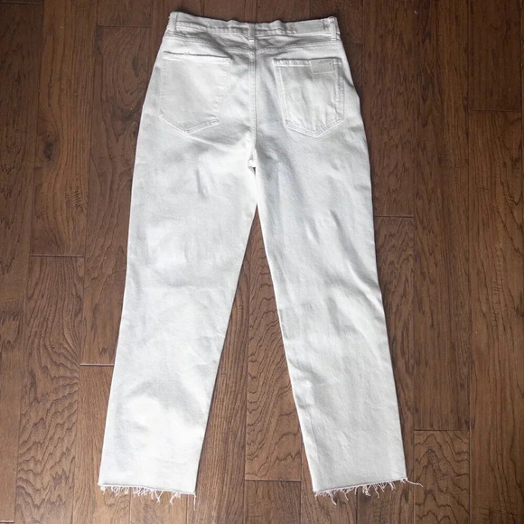 NEW Rails Topanga Straight High Rise Jeans in Salt White Distress, Size 31 - Picture 5 of 11